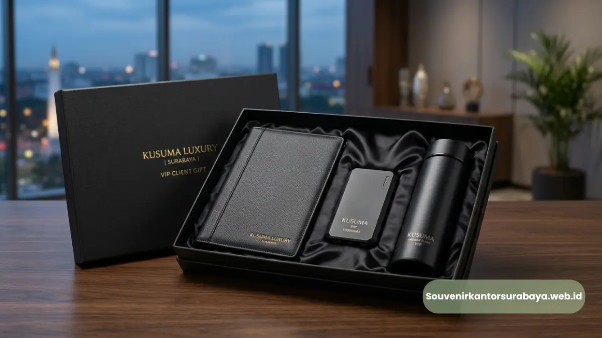 Ide souvenir kantor Surabaya set premium untuk mitra bisnis