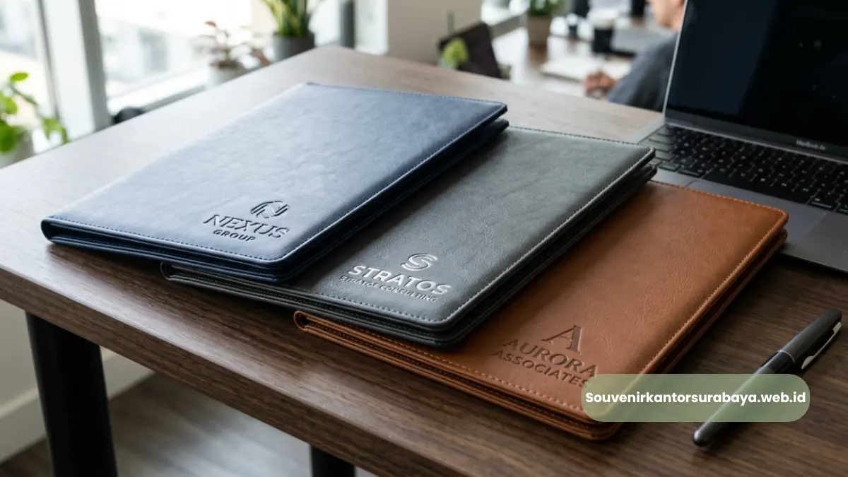 Vendor Map Folder Kulit Sintetis Rapat Kerja Surabaya