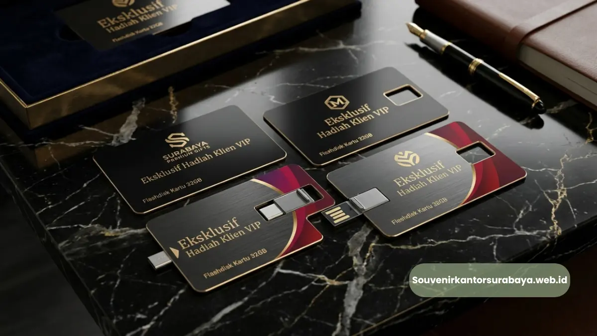 Flashdisk Kartu Merchandise Eksklusif untuk Klien Surabaya