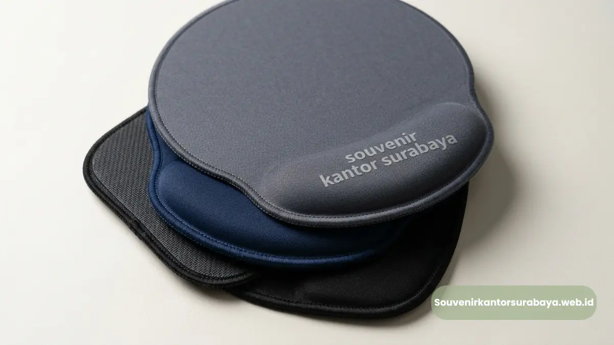 Mouse Pad Ergonomis Custom Logo Surabaya