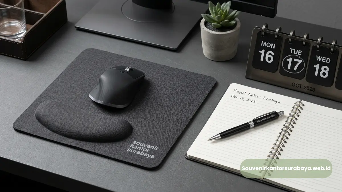 Mouse Pad Ergonomis Custom Logo Bandung