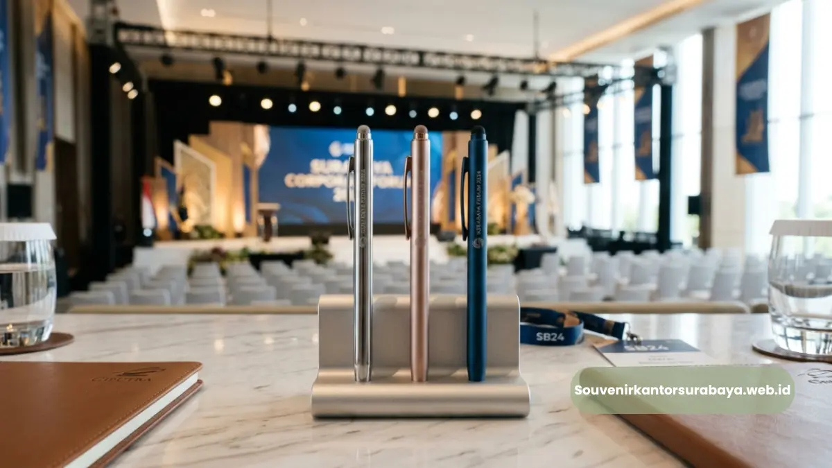 Pulpen Metal Stylus untuk Seminar dan Gathering Bisnis Surabaya