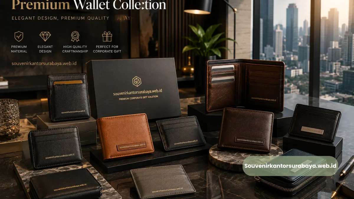 Dompet Kulit Souvenir Kantor Surabaya
