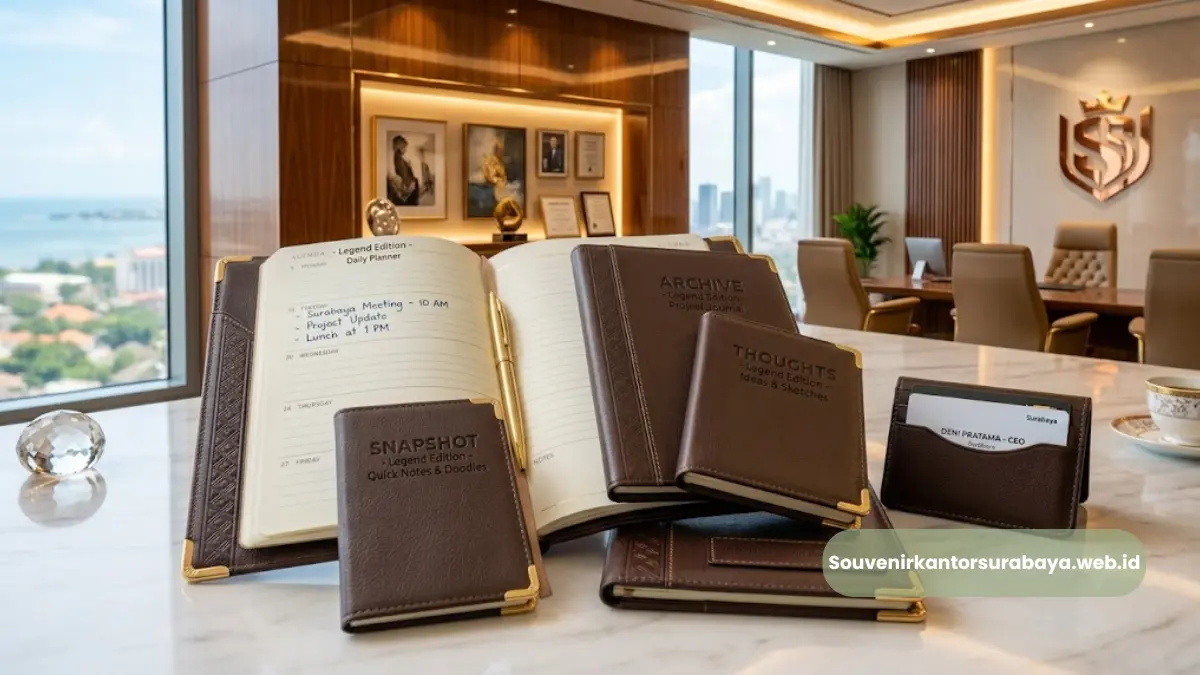 Perbedaan Kulit Asli dan Sintetis pada Souvenir Kantor Eksekutif