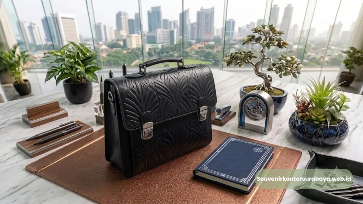 Tas Kerja Kulit Pria Eksekutif Perusahaan Surabaya
