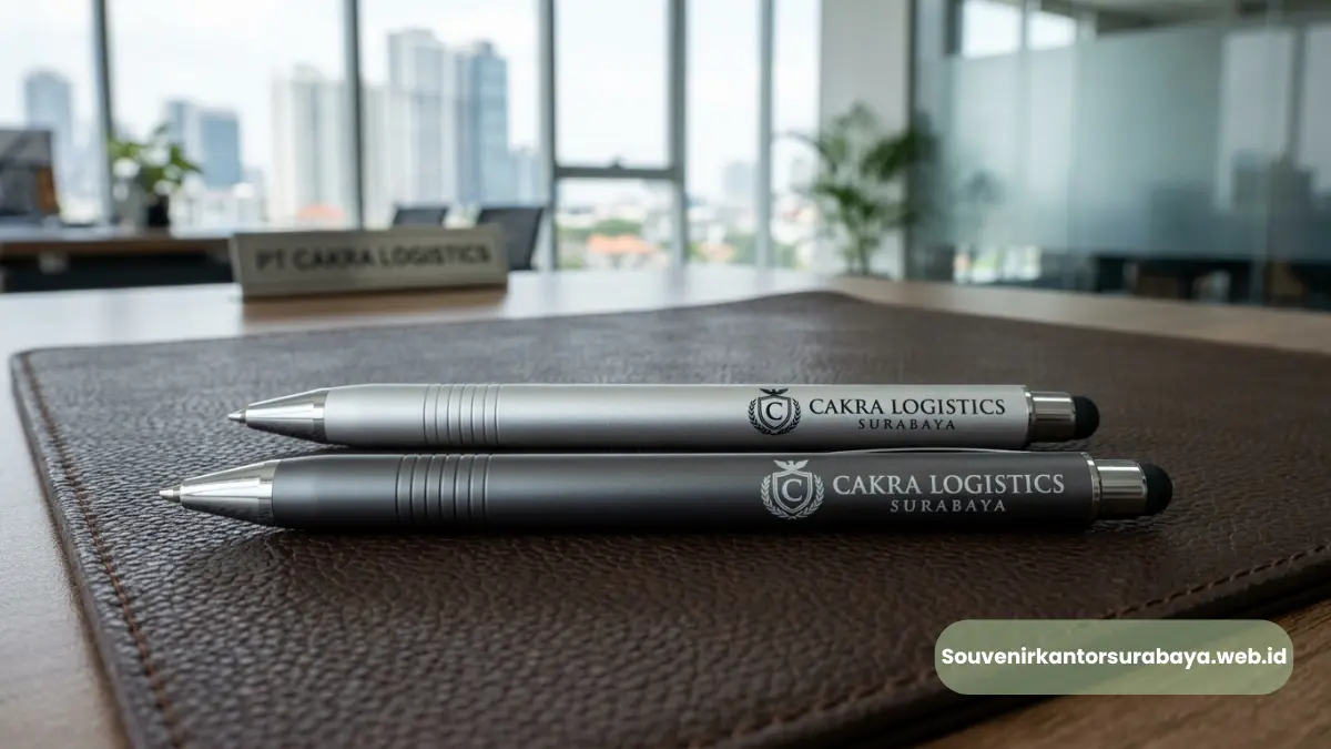 Vendor pulpen metal stylus custom logo perusahaan